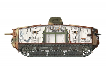 TS-017 German A7V Tank (Krupp) Meng