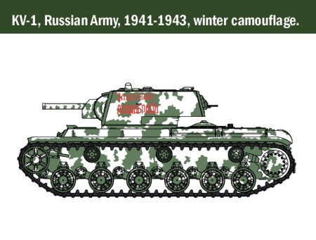 15763ИТ Самоходное противотанковое орудие KV1-KV2 Italeri