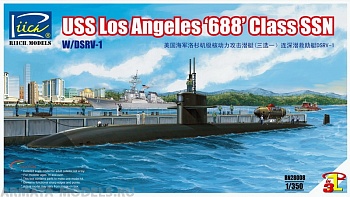 RN28008 Американская подводная лодка Los Angeles 688 Class SSN со сверхмалой подводной лодкой DSRV-1