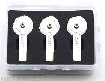 4949J Набор ревитеров d 15 мм, шаг - 1,2/1,25/1,5 мм, 3 шт. 4949J Набор ревитеров d 15 мм, шаг - 1,2/1,25/1,5 мм, 3 шт.