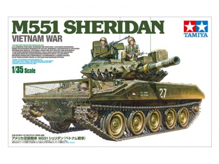 35365T Американский танк Sheridan. Вьетнамская война. С тремя фигурами. Tamiya