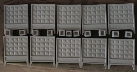 ZBD35001 бетонный забор по- 2м