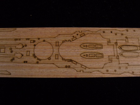 AW20035 Деревянная палуба для IJN HARUNA 1944