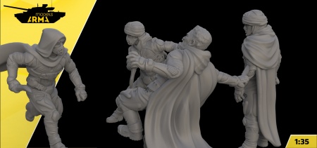 AM35933 Набор фигурок DUNE Фримены 4 шт Arma Models