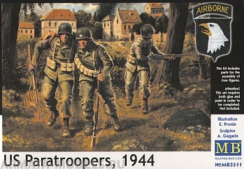 Набор фигурок MB3511 Фигуры Американские парашютисты 1944 г. 