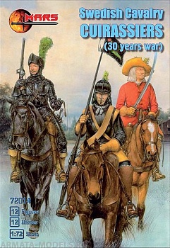 72014MR Фигуры Swedish Cavalry Cuirassiers 1/72 Mars