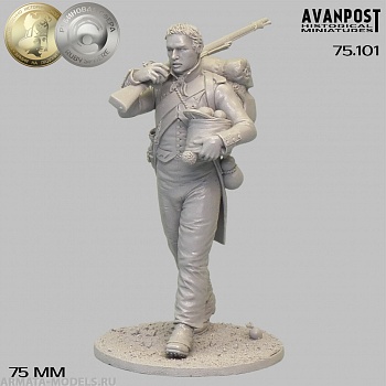 75.101 Фузилёр французской линейной пехоты, 1812 г