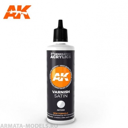 AK11238 Лак полуматовый Satin Varnish 100 ml