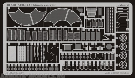 48558 Фототравление для ACH-47A Chinook  (экстерьер) для модели Italeri