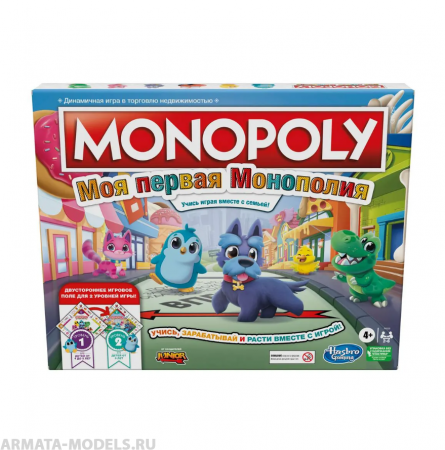 F4436121 Игра настольная Hasbro Games Монополия Джуниор 2в1