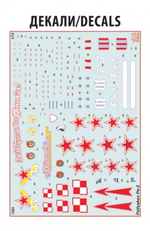 7283 Советский пикирующий бомбардировщик Пе-2 Звезда