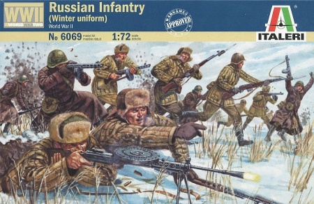 6069ИТ Солдатики Russian Infantry - Winter Uniform Italeri