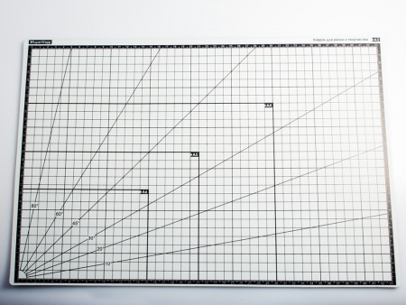 100126RK Коврик для резки А3, 3 слоя, белый зима