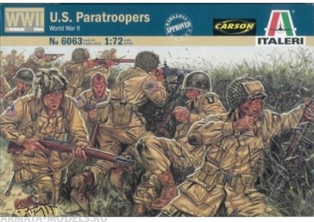6063ИТ Солдатики U.S.Paratroopers Italeri