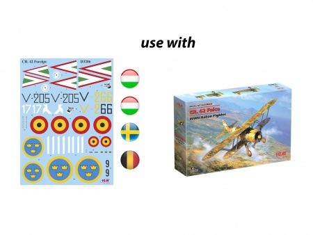 D3206 Декаль CR. 42 Falco на иностранной службе