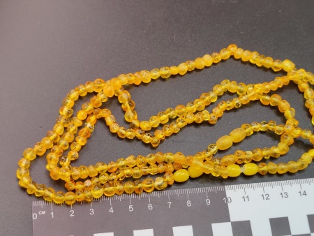 AAM0038 Бусы из натурального янтаря детские