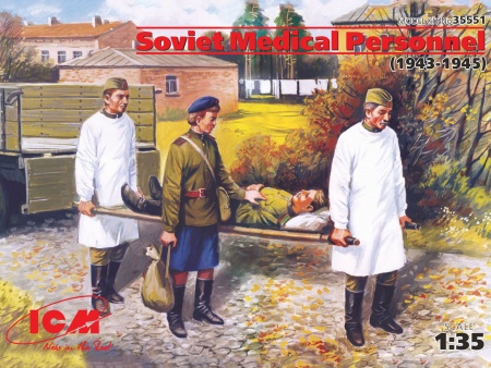 35551 Фигуры Советский медицинский персонал II МВ ICM 35551 Фигуры Советский медицинский персонал II МВ ICM