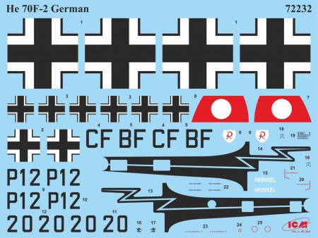 72232 He 70F-2 Германский Самолет-Разведчик ICM 72232 He 70F-2 Германский Самолет-Разведчик ICM