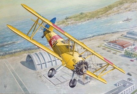 Rod633 Самолет Stearman PT-13 Kaydet Roden