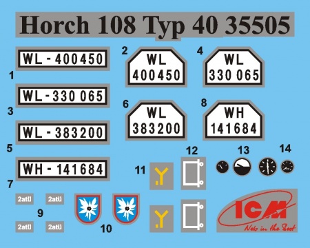 35505 Horch 108 Typ 40, Германский армейский автомобиль ICM 35505 Horch 108 Typ 40, Германский армейский автомобиль ICM