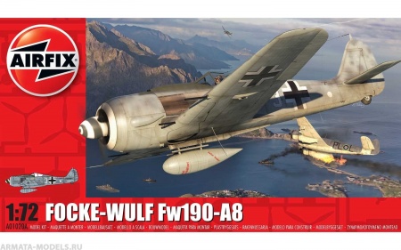 A01020A Самолет Focke-Wulf FW190A-8 Airfix A01020A Самолет Focke-Wulf FW190A-8 Airfix
