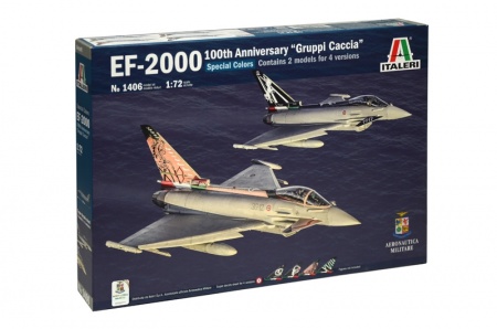 1406ИТ САМОЛЕТ EF-2000 100th Anniv.GRUPPI CACCIA Italeri