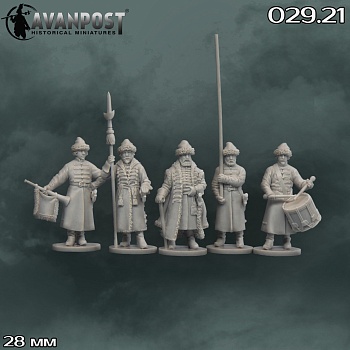 029.21АП Фигура Стрельцы: командная группа, XVII в