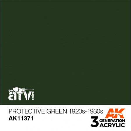 AK11371 Краска акриловая 3Gen Protective Green 1920s-1930s