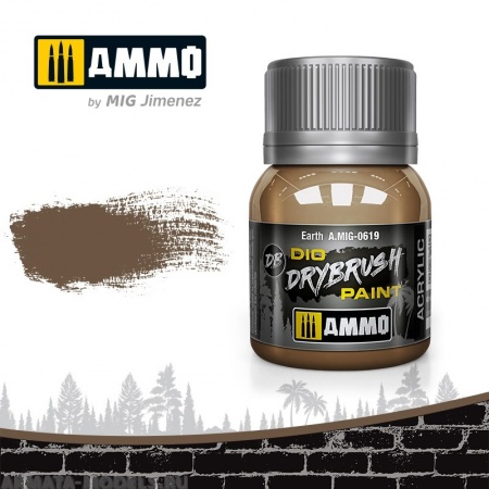 AMIG0619 Ammo Mig Краска акриловая DRYBRUSH  Earth