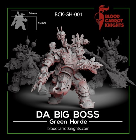 BCK-WG-006 Большой Босс | Игровая миниатюра 32 мм Blood Carrot Knights