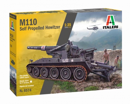 6574ИТ Танк М110 (10013160/050320/0115752, ИТАЛИЯ ) Italeri