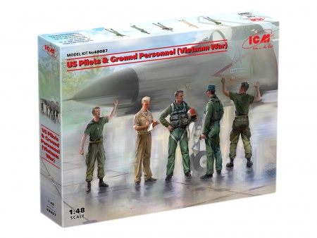 48087 Фигуры, Американские пилоты и техники (война во Вьетнаме) ICM 48087 Фигуры, Американские пилоты и техники (война во Вьетнаме) ICM