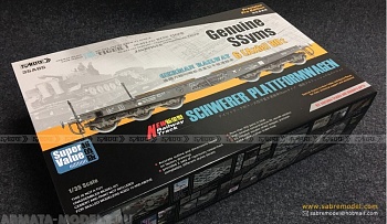 35A05-SVPSBR Genuine SSyms - German Railway SCHWERER PLATTFORMWAGEN 6-Осный 80 тонн (Precision Pro Edition) Премиум-версия