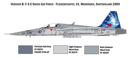 1420ИТ Самолет F-5E SWISS AIR FORCE Italeri