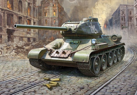 55001 Пазлы &amp;amp;amp;quot;Советский средний танк Т-34/85&amp;amp;amp;quot; (обр. 1944 г.) (3687)