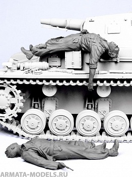 T-35092 Т-35092 Немецкие танкисты эвакуация из подбитого танка III (1941-45 гг) (2)