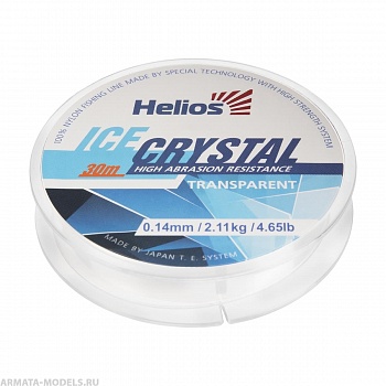 Леска ICE CRYSTAL Nylon Transparent 0,14mm/30 (HS-ICT 0,14/30) Helios( цена указана за упаковку, в количестве 10шт.)