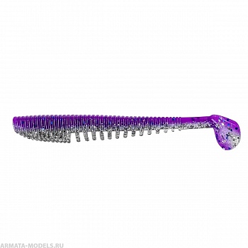 Виброхвост Varuna 4,33"/11см Silver Sparkles & Fio 7шт. (HS-35-036) Helios