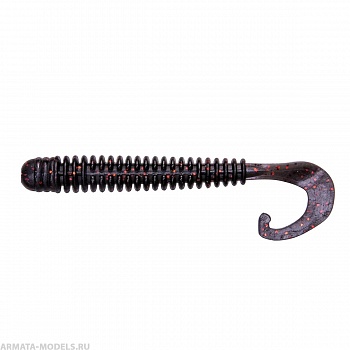 Твистер Credo Long Body 2,95"/7,5 см Dark Star 12шт. (HS-9-047) Helios