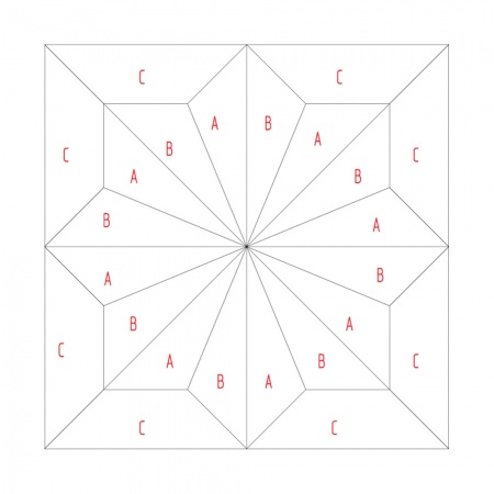 S-145 Паркет наборный Звезда, размер М