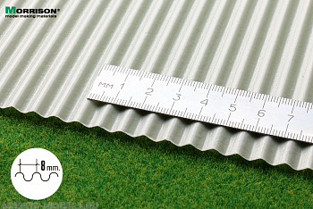 041shi025 Объёмная текстура шифера М1:24 - М1:25. (Лист А4- 19см.х28см.)