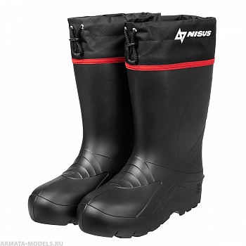 Сапоги ЭВА  -55С гипоаллергенный вкладыш, манжета 44/45 черные, (С-035 У) NISUS