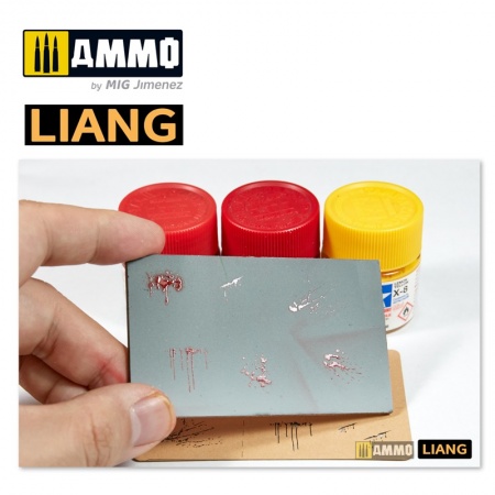 LIANG-0005 Набор трафаретов Splashes Blood Effects Airbrush Stencils