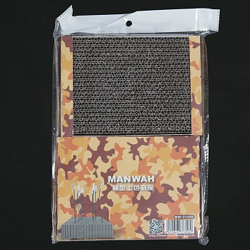 MW-2130B Основание зажимов для рисования (17*12,5*3,2 см) 2 шт., оранжевый камуфляж.