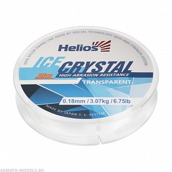 Леска ICE CRYSTAL Nylon Transparent 0,18mm/30 (HS-ICT 0,18/30) Helios