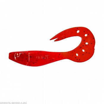 Твистер несъедоб. Kasandra 4''29/10,9см Pepper Red 100шт. (HS-34-030-N) Helios( цена указана за упаковку, в количестве 100шт.)