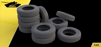 AM43016 Высокодетализированные колеса под нагрузкой Кама NF-701 (10 шт. + запаска)