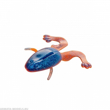 Лягушка Crazy Frog 3,55"/9,0 см Star Blue & Orange 4шт. (HS-23-044) Helios
