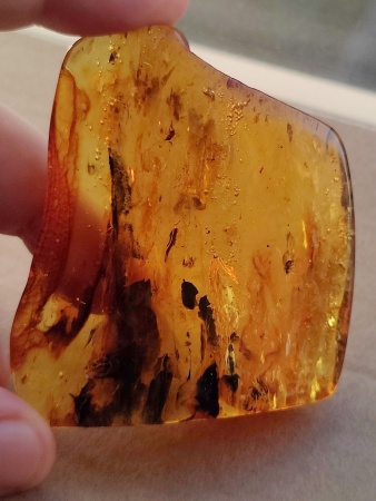 AAM0012 Янтарь с многочисленными инклюзами Охотничье угодье. 43 грамма! 