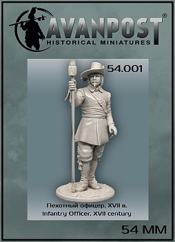 54.001АП Фигура Офицер, XVII в